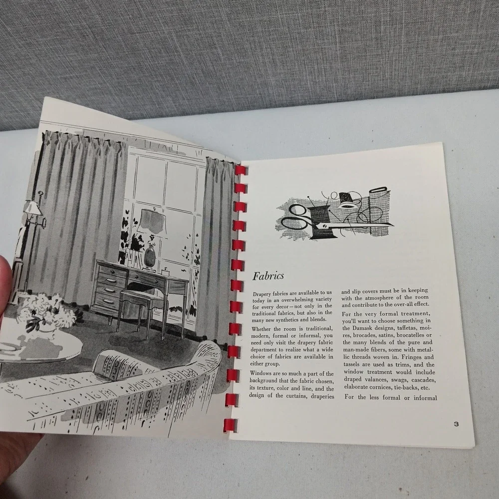 Singer Sewing Library How to Make Draperies Book 102 Vintage Curtain Guide USA